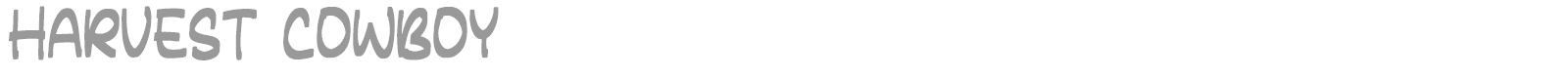 Harvest Cowboy font preview
